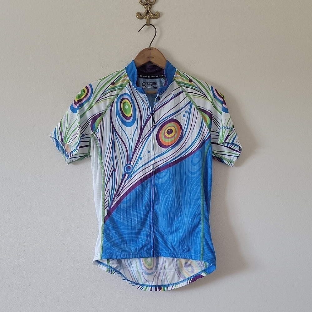 Canari Womens Cycling Full Zip Jersey‎ Size XL